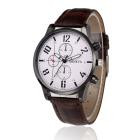Men Watch Top Luxury PU Leather Business QuartzWatch Retro Design Military Wristwatch Relogio Masculino CF