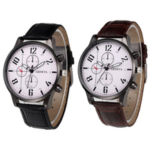 Men Watch Top Luxury PU Leather Business QuartzWatch Retro Design Military Wristwatch Relogio Masculino CF