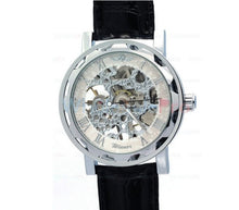 Men Wristwatch Skeleton Top Luxury Clock PU Leather Strap Antique Steampunk Classic Dial Army Wrist Watches CF