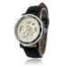 Men Wristwatch Skeleton Top Luxury Clock PU Leather Strap Antique Steampunk Classic Dial Army Wrist Watches CF