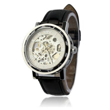 Men Wristwatch Skeleton Top Luxury Clock PU Leather Strap Antique Steampunk Classic Dial Army Wrist Watches CF