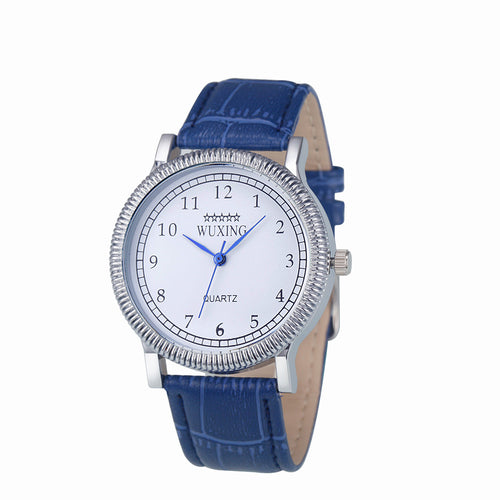 Mens Womens Watch Faux Leather Watches Business Casual Quartz Analog Clock Relogio Dress Bracelet Watch CF