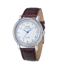 Mens Womens Watch Faux Leather Watches Business Casual Quartz Analog Clock Relogio Dress Bracelet Watch CF