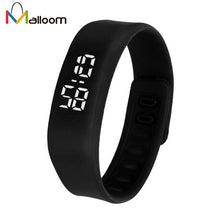 Multifunction LED Digital Watch Malloom Rubber Bracelet Watch Dress Clock Relogio Feminino CF