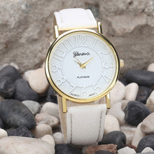 Geneva Watch women Quartz Leather Young Sports Women watch Casual Dress Wristwatches relogios feminino CF