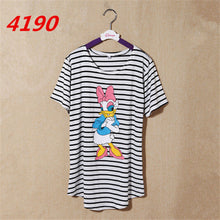 NEW Striped Printed Anchor owl lip women T-shirts short Sleeve t shirts Stretch Cotton tees tops 4185 SM6