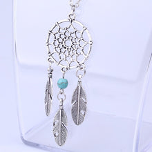 Necklace Jewelry Retro Bohemian Dream Catcher Stone Feather Bead Chain Necklaces Collars Gift for women girl CF