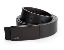 Automatic buckle men's belt leather belt Silver and Black belts for men Leather Formal Waist Strap CF
