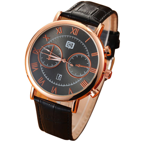 Men's Watch Men Date Clock Casual Quartz Business Watch Leather Wrist Sports Watches Military Army Relogio CF