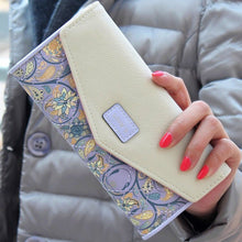 Envelope Women's Purse women wallets Long Card Holder Mobile Zip Handbag Hit Color Design Bolsa CF