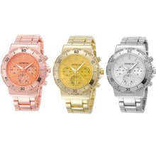 Luxury Rhinestone Women Watch Bracelet Wristwatches Lady Dress Watch Clock Quartz Relogio Steel Reloj Rose Gold CF