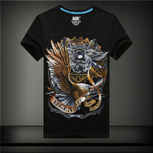 New  Men Print T-shirt Creative Personality 3D Animal Print Men T Shirt Short Sleeve Male Casual Tee Tops Plus Size 71182 SM6