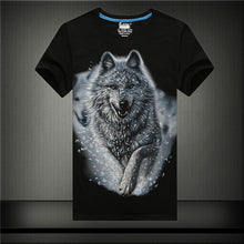 New  Men Print T-shirt Creative Personality 3D Animal Print Men T Shirt Short Sleeve Male Casual Tee Tops Plus Size 71182 SM6