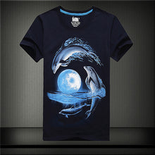 New  Men Print T-shirt Creative Personality 3D Animal Print Men T Shirt Short Sleeve Male Casual Tee Tops Plus Size 71182 SM6