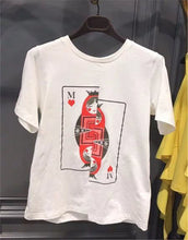 New  European Fashion Summer Women T shirts Female Cartoon Character Print t-shirt Short Sleeve Silm Woman tops 72534 SM6