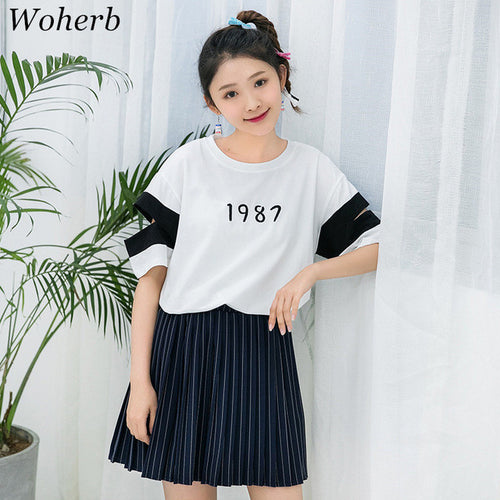 New  Fashion 1987 Number Embroidery T Shirts Hollow Out Short Sleeve Hole T-shirts Female Women Tops Plus Size 72628 SM6