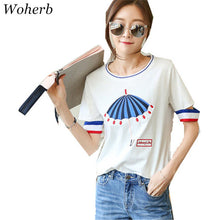 New  Fashion Childlike Cute Embroidery T Shirts Casual Short Sleeve T-shirts Female t shirt Women Tops Tee Plus Size 72643 SM6