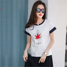 New  Fashion Childlike Cute Embroidery T Shirts Casual Short Sleeve T-shirts Female t shirt Women Tops Tee Plus Size 72643 SM6
