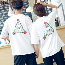New  Fashion Harajuku Style Rose Print T Shirts Female Short Sleeve t shirt Casual T-shirts Women Tops Tee Plus Size 72651 SM6