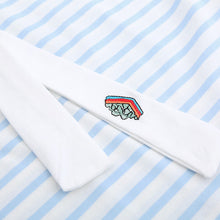 New  Fashion Japanese Style Sweet Embroidered Tie Striped T Shirts Short Sleeve Brief T-shirts Female Plus Size Women Tops SM6