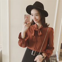 New  Fashion Long Sleeve Butterfly Chiffon Blouse Sweet Blusas Brief Elegant Casual Shirt Plus Size Women Tops 72719 SM6