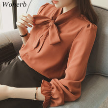 New  Fashion Long Sleeve Butterfly Chiffon Blouse Sweet Blusas Brief Elegant Casual Shirt Plus Size Women Tops 72719 SM6