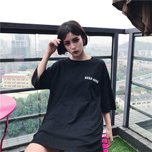 New  Fashion Summer Dark Style Letter Rose Floral Print T Shirts Short Sleeve T-shirts Casual Women Tops Plus Size 72642 SM6