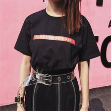 New  Fashion Summer T-shirts Plus Size Cool Letter Print Tops Casual Female t shirts O-neck Women Unisex tshirts 72511 SM6