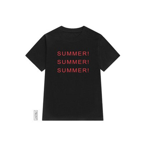 New  Fashion Women T shirts Letter SUMMER Print t-shirt Casual Short Sleeve Female tops 72488 SM6