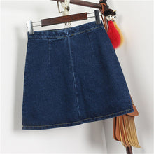 New  Fashion butterfly Floral Embroidery A-Line Skirt Mini Denim Skirts Woman Retro High Waist Skirts 72561 SM6