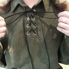 New  Korean style Summer Elegant Bow Tie Blouse Turn-Down Collar Shirt Lantern Sleeve Blusas Women Tops 72516 SM6