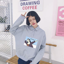 New  Korean style Summer Kawaii Button Blouse Letter Cartoon Character Print Shirt Cute Blusas Plus Size Women Tops 72512 SM6
