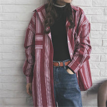 New  Korean style Summer Kawaii Loose Blouse Button Casual Shirt Cute Steiped Blusas Plus Size Women Tops 72519 SM6