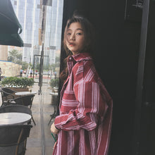 New  Korean style Summer Kawaii Loose Blouse Button Casual Shirt Cute Steiped Blusas Plus Size Women Tops 72519 SM6