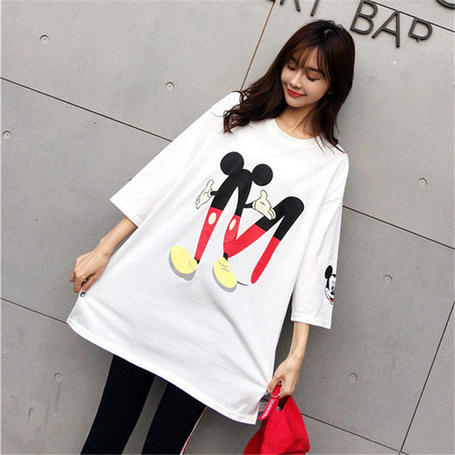 New  Women Summer Fashion Tops Cartoon 