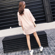 New  Women Summer Fashion Tops Cartoon "M" Letter Print T Shirt Plus Size Casual Woman O-Neck Short Sleeve t-shirt 72487 SM6