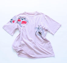 New  Women Summer Floral Embroidery Print Fashion Tops T Shirt Woman O-Neck Short Sleeve Plus Size t-shirt 72599 SM6