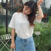 New  Women Summer T Shirt Cute Letter Print Fashion T-shirts O-Neck Tops Plus Size Female Short Sleeve t shirts 72570 SM6