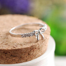 Girl's elegant Bow Rings Plated accessories Gold Silver rings Fine Lovers Korean Jewelry Simple Crystal CF