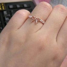 Girl's elegant Bow Rings Plated accessories Gold Silver rings Fine Lovers Korean Jewelry Simple Crystal CF