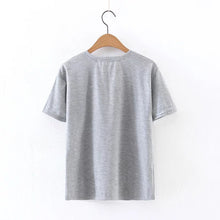 New Arrival  Summer Women T Shirt Casual O Neck Short Sleeve tshirt Letter Print Female Embroidery Tops Tees 72350 SM6