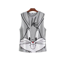 New Arrival  Summer Women T Shirt Wild O Neck Sleeveless T-shirt Fashion Character Print Female Casual Tops Tees 71237 SM6