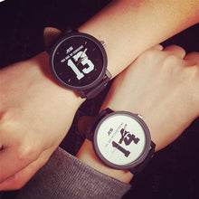 Lovers Watch Men Women Leather Relojes Quartz Wristwatch Casual Sport Couples 1314 Watches CF