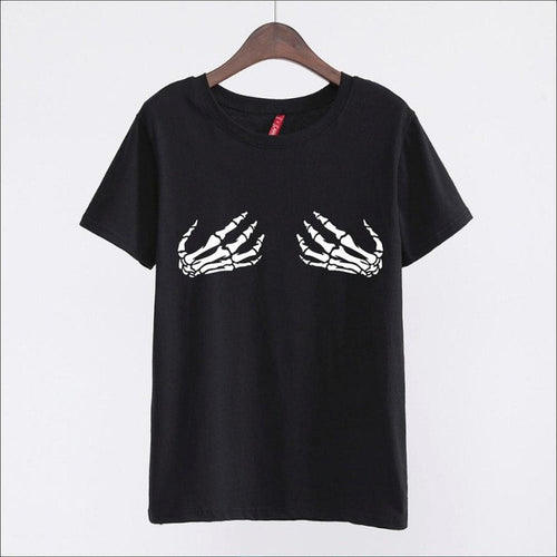 New Arrivals  Fashion Women Plus Size T shirts Finger Print t-shirt Women Top Short Sleeve Female tops 72576 SM6