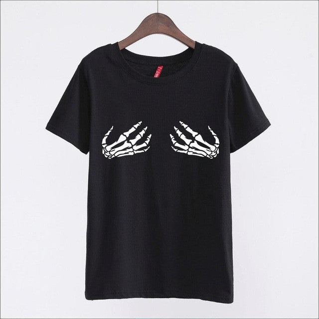 New Arrivals  Fashion Women Plus Size T shirts Finger Print t-shirt Women Top Short Sleeve Female tops 72576 SM6