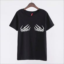 New Arrivals  Fashion Women Plus Size T shirts Finger Print t-shirt Women Top Short Sleeve Female tops 72576 SM6