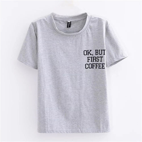 New Arrivals  Fashion Women Plus Size T shirts Funny Letter Print t-shirt Women Top Short Sleeve Female tops 72583 SM6
