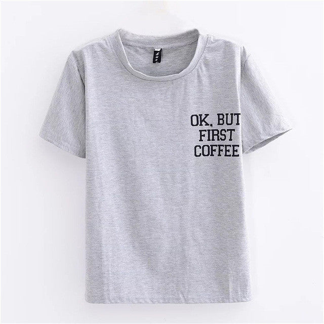 New Arrivals  Fashion Women Plus Size T shirts Funny Letter Print t-shirt Women Top Short Sleeve Female tops 72583 SM6