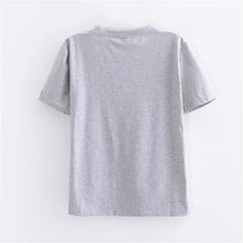 New Arrivals  Fashion Women Plus Size T shirts Funny Letter Print t-shirt Women Top Short Sleeve Female tops 72583 SM6