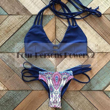 New Brazilian Bikini Set Sexy Swimwear Women Beach Bathing Suit orange Lace Up Bikini Swimsuit Biquini maillot de bain N118 CF